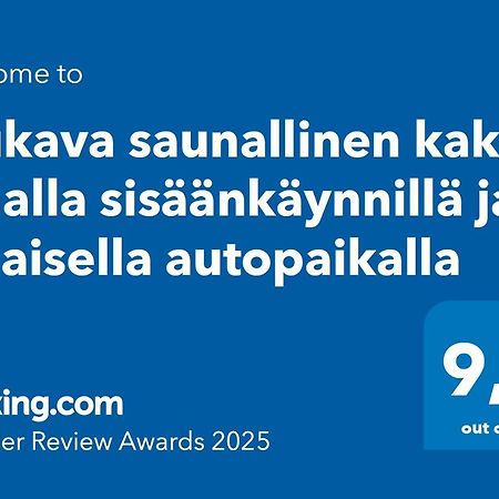 Mukava Saunallinen Kaksio Omalla Sisaeaenkaeynnillae Ja Ilmaisella Autopaikalla Kuopio Exteriör bild